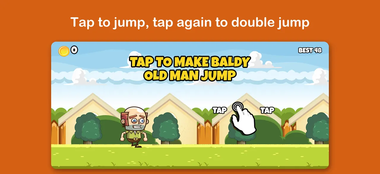 Tap to jump, tap again to double jump