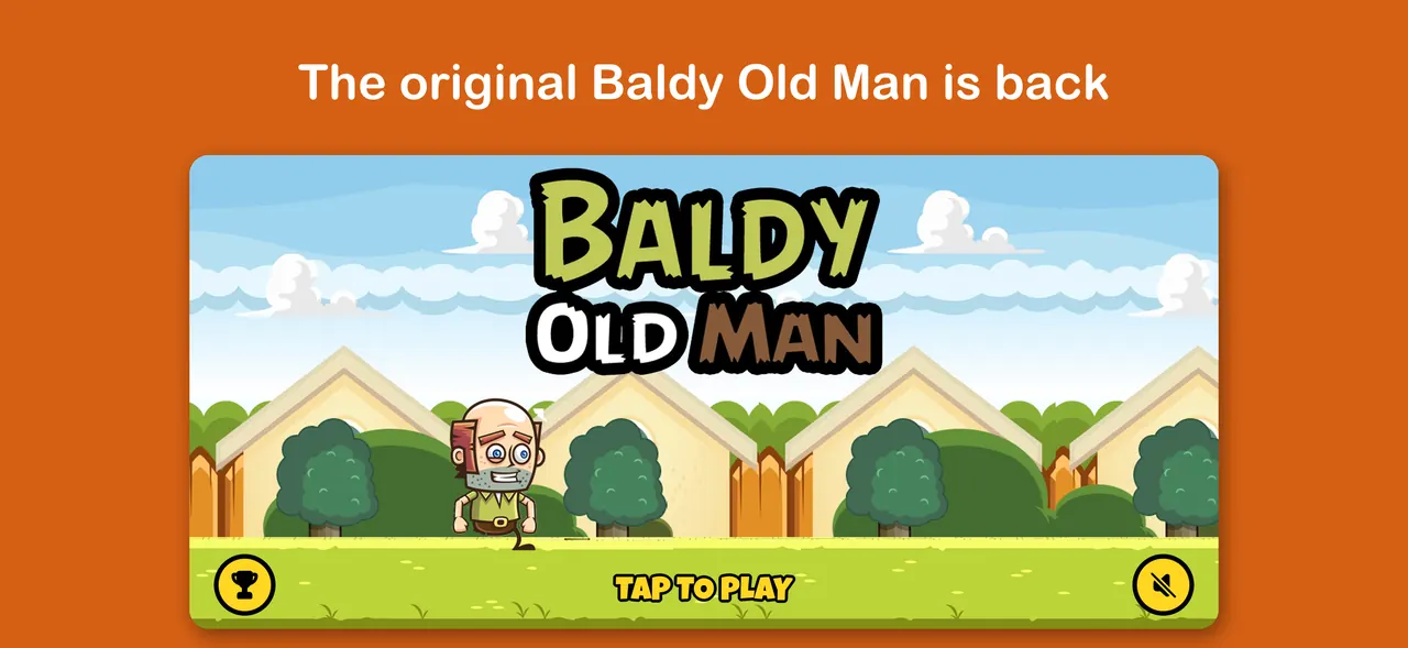 The original Baldy Old Man title screen