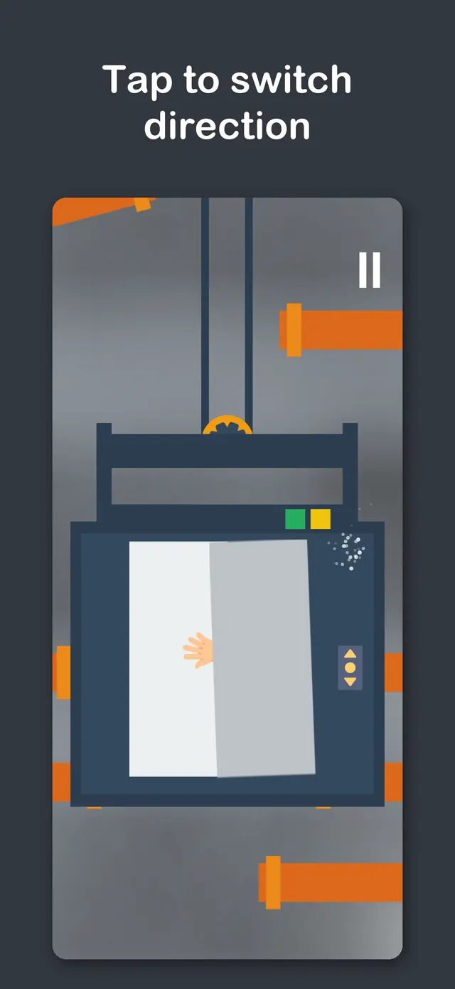 Tap to switch the elevator's direction