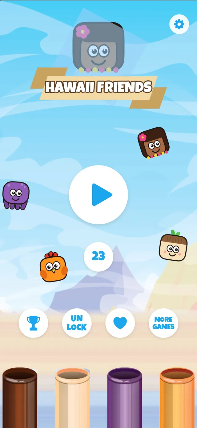 The Hawaii Friends start screen